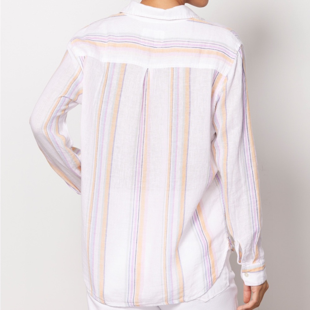 RAILS Charli Striped Long Sleeve Striped Multi Colored Button Down - Picture 12 of 12